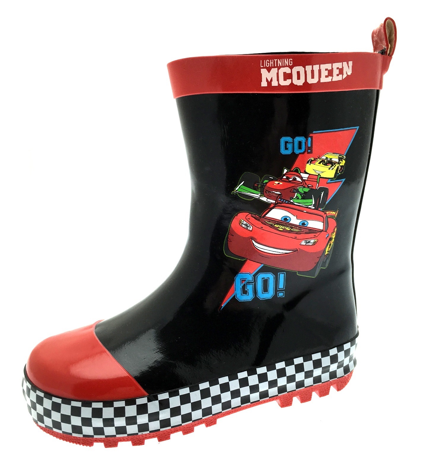 Disney Cars Lightning McQueen Rubber Wellington Snow Boots Wellies Size